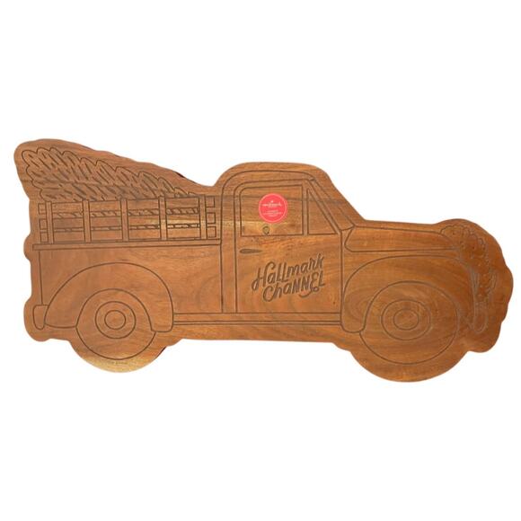 Hallmark Channel Christmas Movie Decorative Charcuterie Board Tray Antique Truck